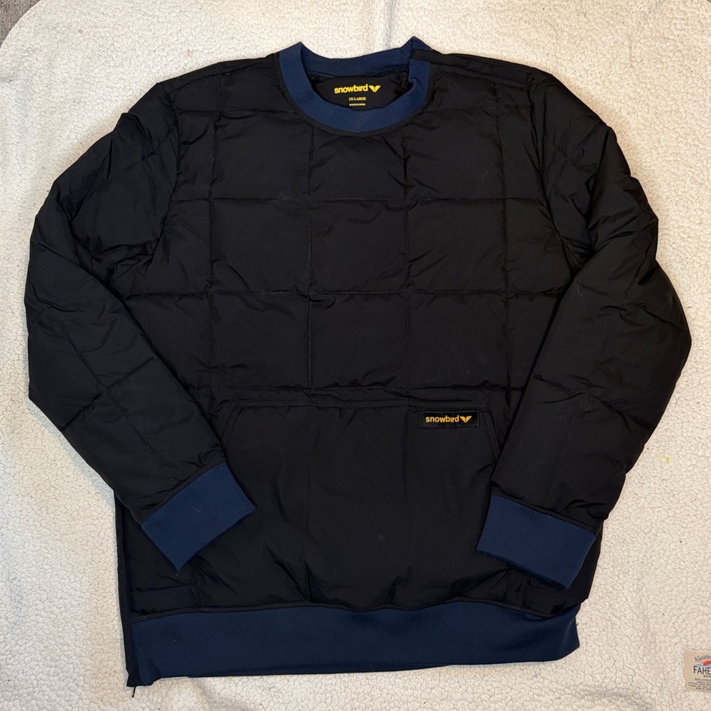 Snowbird Resort Quilted Pullover Puffer Jacket: Size XXL